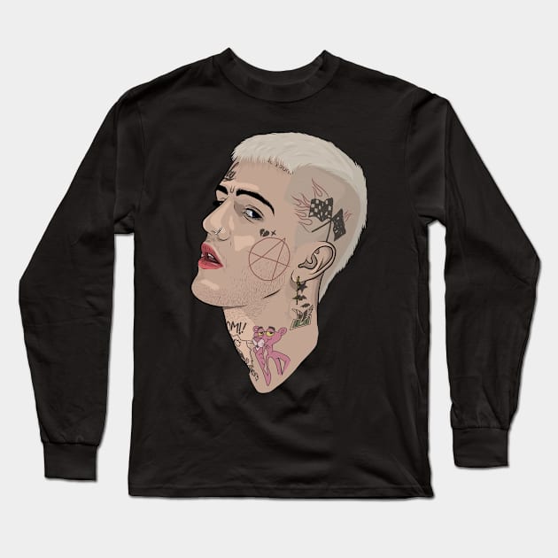 Lil Peep Long Sleeve T-Shirt by Footie Prints